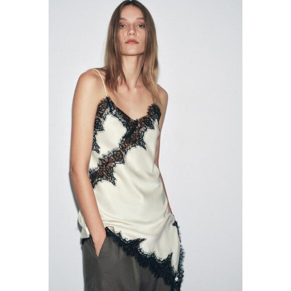 ZARA ASYMMETRIC LACE DRESS ZW COLLECTION - Picture 7 of 11